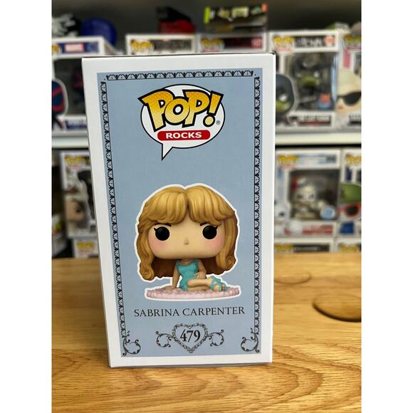IN HAND NEW Sabrina Carpenter Funko Pop #479 Short Sweet Rocks Nightgown Vinyl - Picture 2 of 6